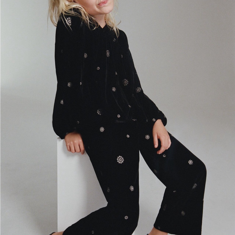 Zara velour pants